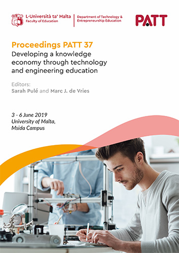 Cover page for the PATT37 Msida 2019 conference proceedings