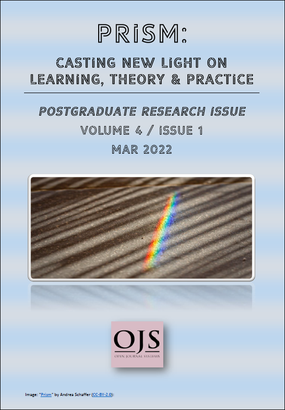 					View Vol. 4 No. 1 (2022): Postgraduate Researcher Special Issue
				